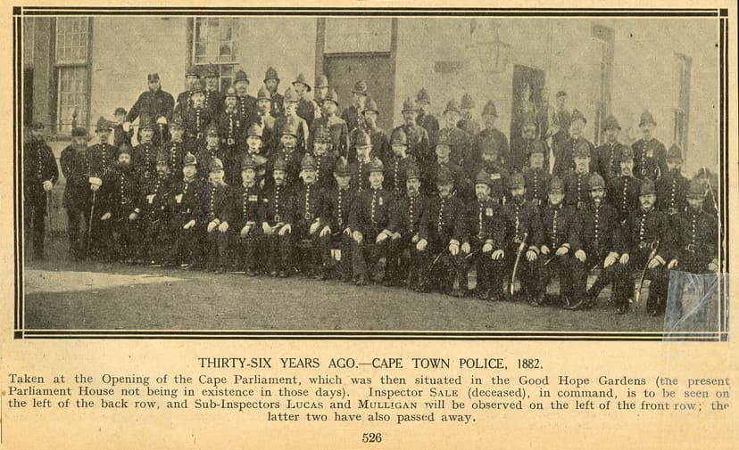 1882: Cape Town Police