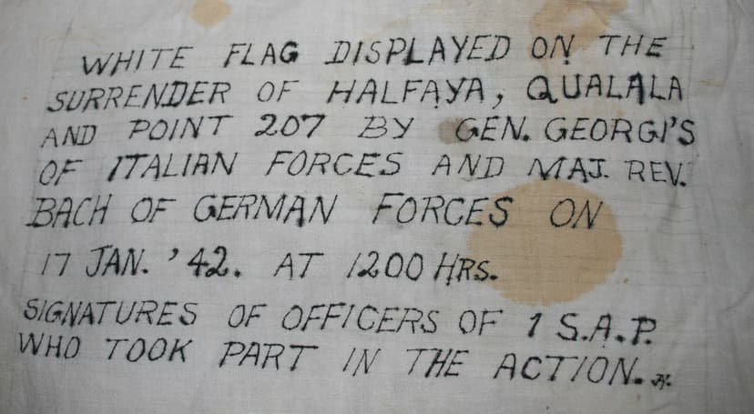 17 January 1942: Axis Surrender of Halfaya, Qualala and Point 207 to 1sap
