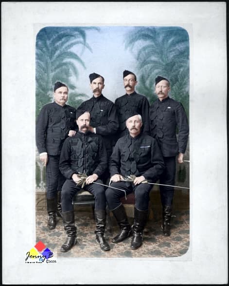 Historic photo dated 1884 taken of Officers attached to the Natal Mounted Police