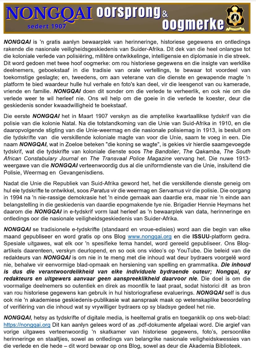 Nongqai Magazine Volume 17, Nr. 1 - Januarie/y 2026