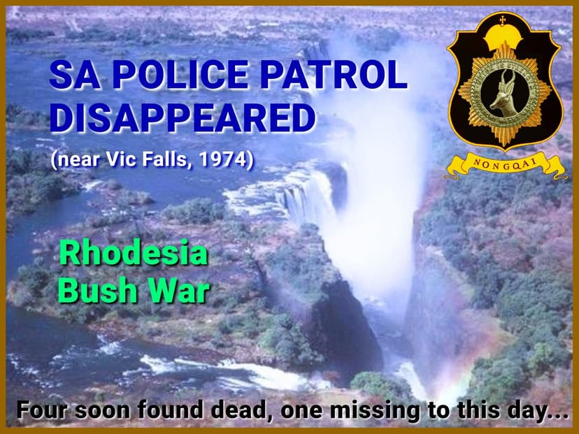 Sa Police Patrol Disappeared in Rhodesia