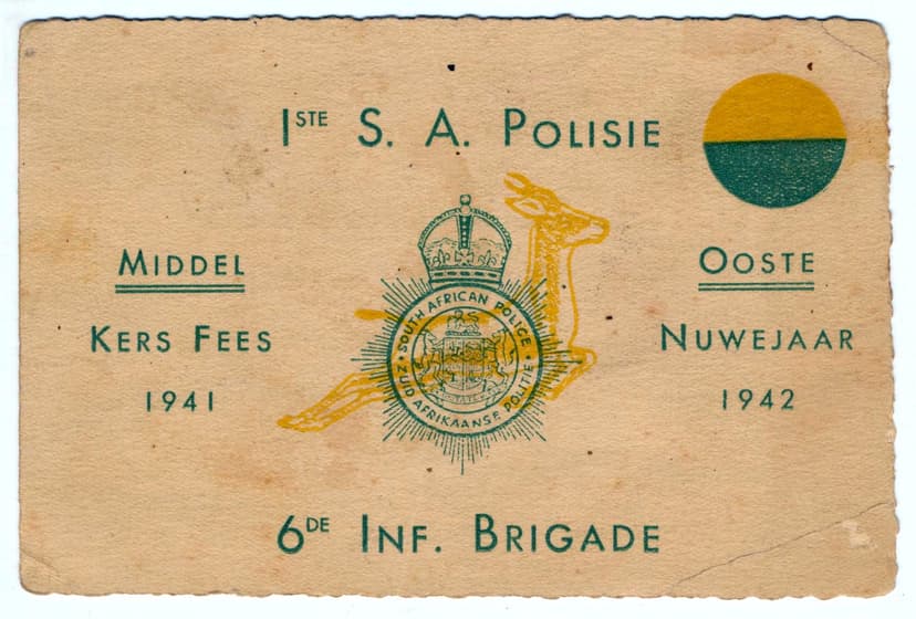 1942: Ww2: South African Police Brigade: The Murder of Private Piet Zulu as Described by an Eyewitness, Sergeant J Folsher, Mm